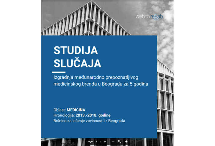 Stvaranje Marketing & Prodajnog sektora unutar Web to rehab agencije sa jednom klinikom za lečenje zavisnosti iz Beograda